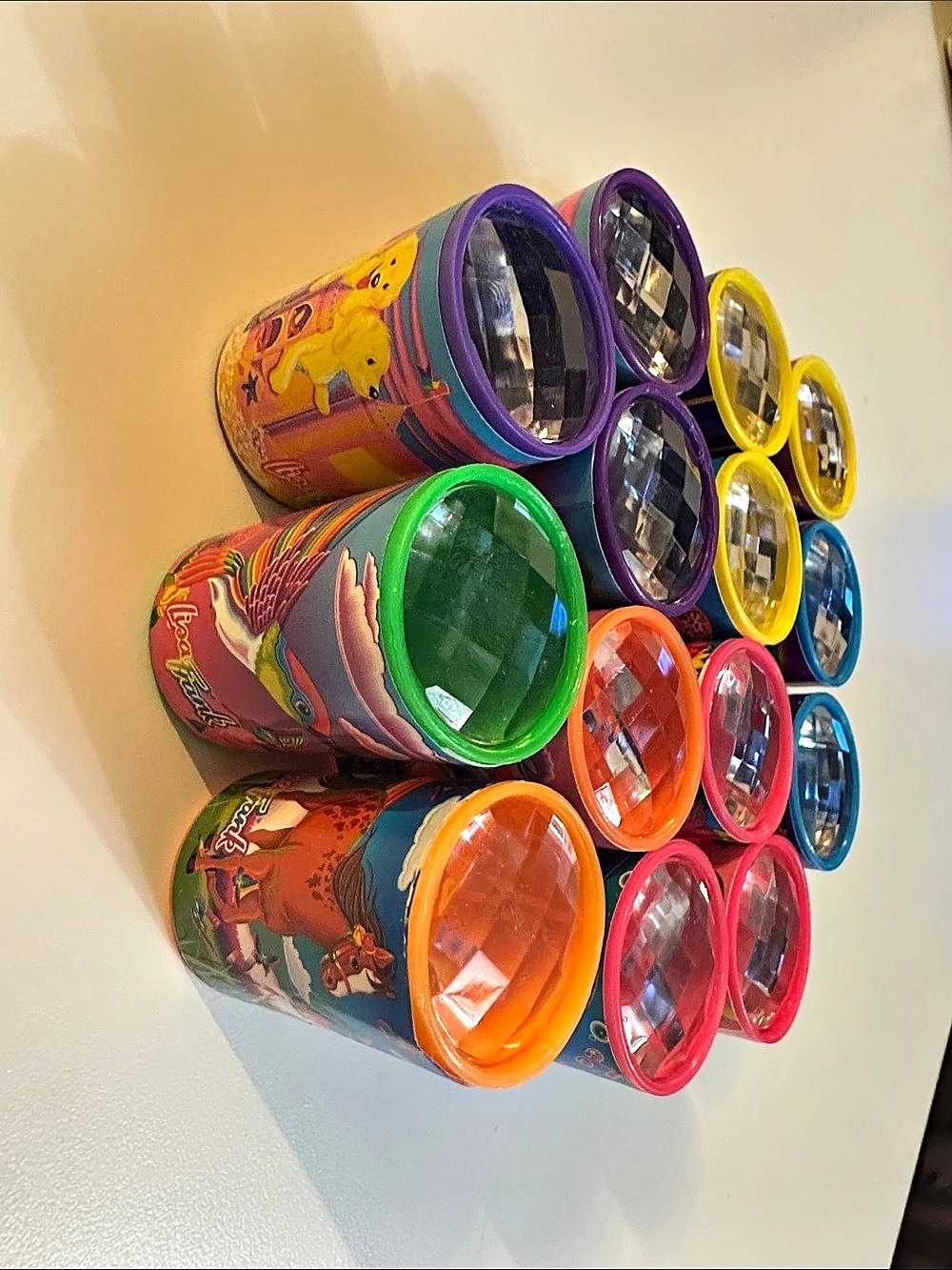 Lisa Frank Vintage Mini Kaleidoscope Party Favor Toy lot of 14